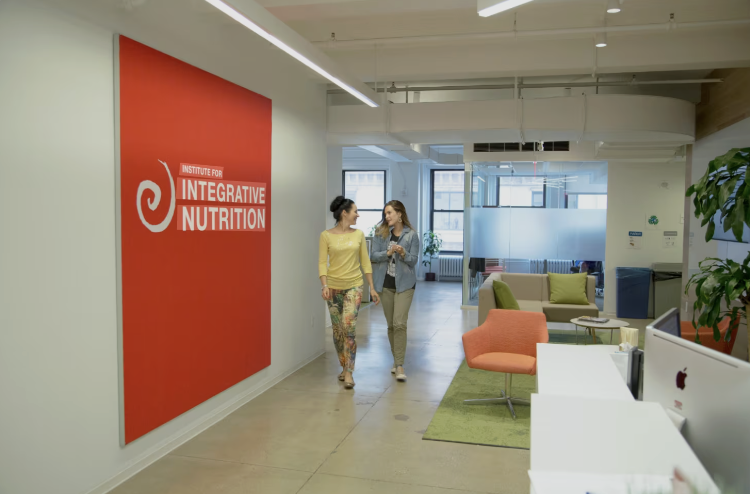 Institute for Integrative Nutrition office and branding